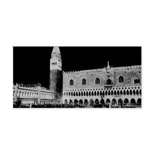 St Mark's Square Piazzetta painting Self-inking Stamp
