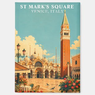 St Mark's Square Venice Italy Piazza San Marco Magnet