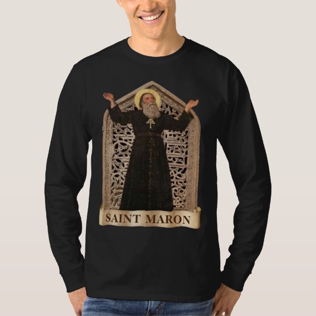  St. Maron (Maroun) مَارُون Maronite Church  T-Shirt (Front)