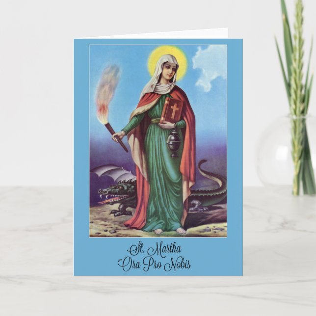St. Martha Novena Prayer Card (Front)