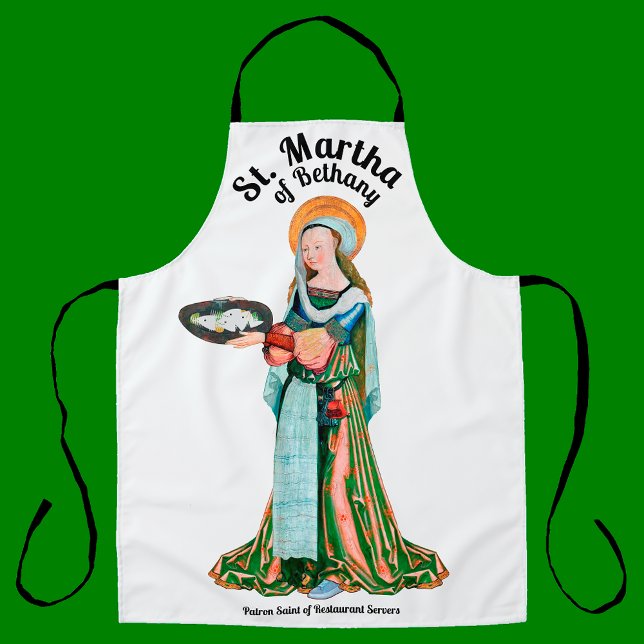 St. Martha of Bethany in Her Kitchen  (Plain) Apron (Creator Uploaded)