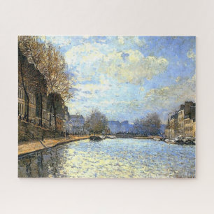St Martin Canal Alfred Sisley Poster Jigsaw Puzzle