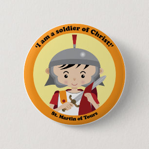 St. Martin of Tours 6 Cm Round Badge