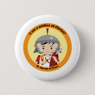 St. Martin of Tours 6 Cm Round Badge