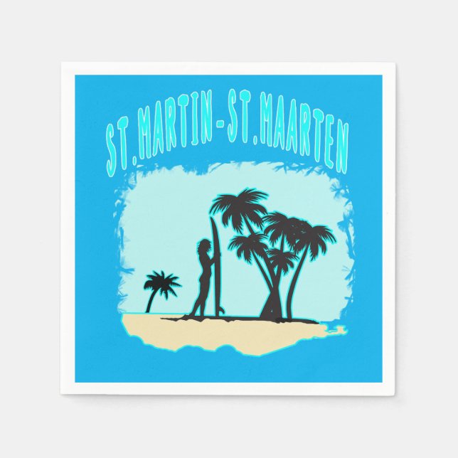 St. Martin San-Maarten Napkins (Front)