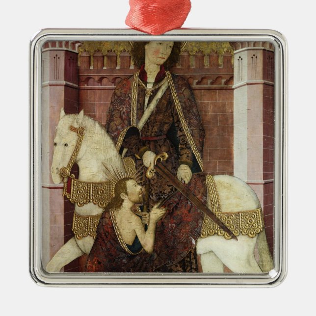 St. Martin Sharing his Coat Metal Tree Decoration (Front)