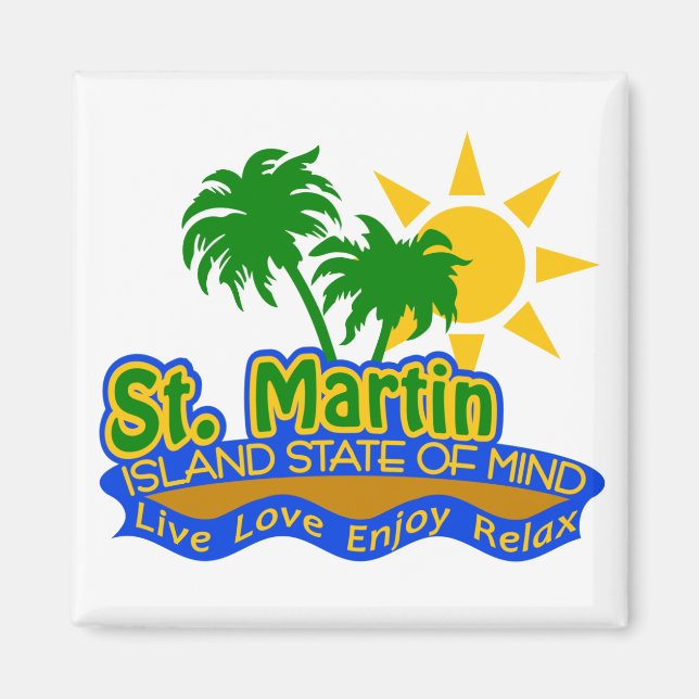 St. Martin State of Mind magnet (Front)