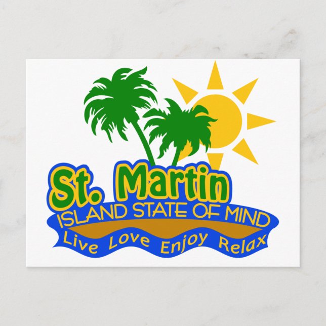 St. Martin State of Mind postcard (Front)