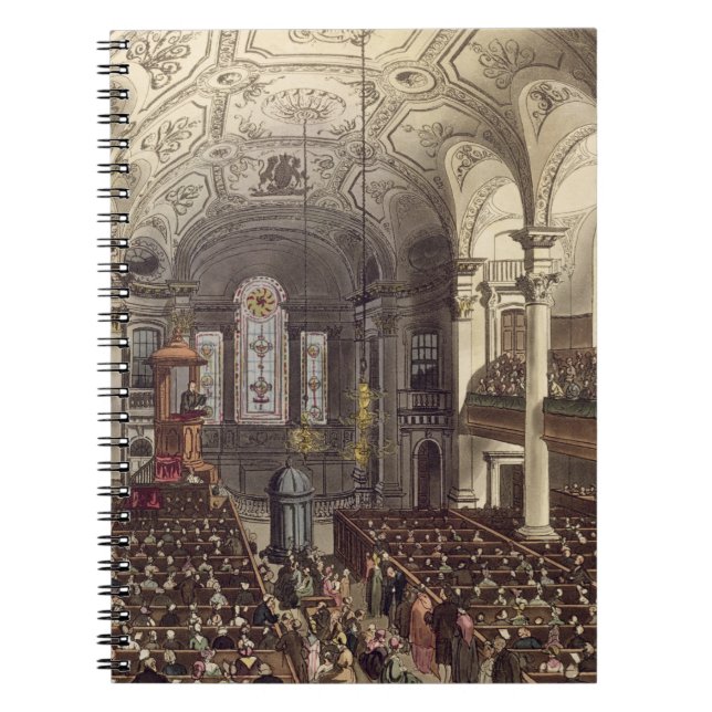 St Martins in the Fields, from 'Ackermann's Microc Spiral Notebook (Front)