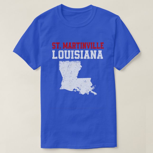 St Martinville Usa State America Travel 1 T-Shirt (Design Front)