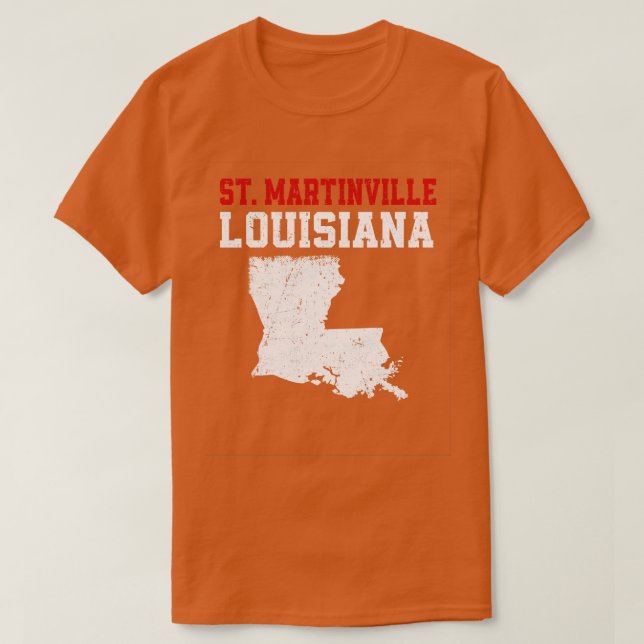 St Martinville Usa State America Travel T-Shirt (Design Front)