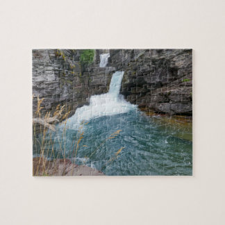 St. Mary Falls II at Glacier National Park Jigsaw Puzzle