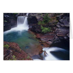 St Mary Falls in Glacier National Park in