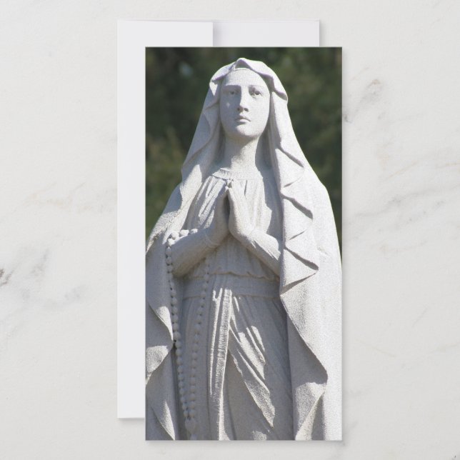 St. Mary in Prayer Photo Card (Front)