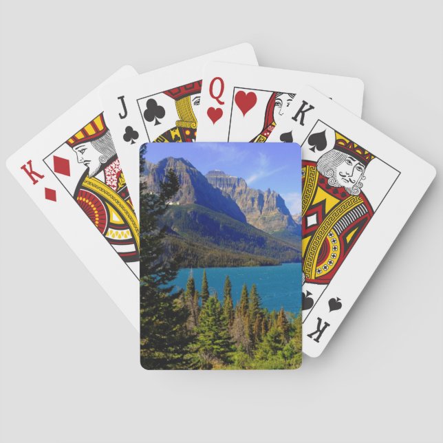 St. Mary Lake,  Glacier National Park,  Montana Playing Cards (Back)