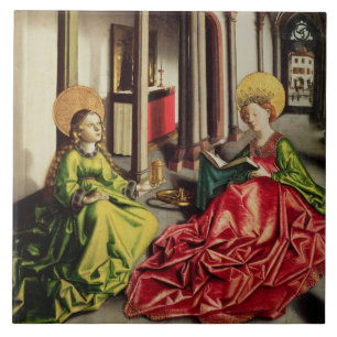 St. Mary Magdalene and St. Catherine of Alexandria Tile