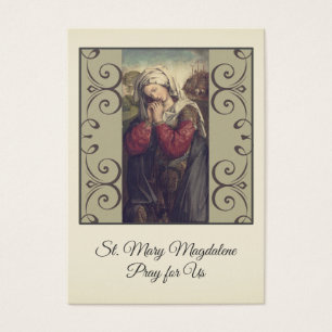 St. Mary Magdalene Catholic Prayer Holy Cards