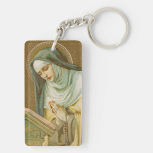St Mary Magdalene de Pazzi (JM 45) 2xRect Acrylic Key Ring