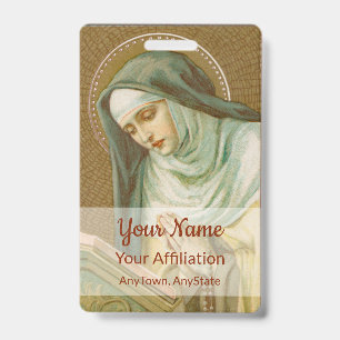 St. Mary Magdalene de Pazzi (JM 45) (Style 1) ID Badge