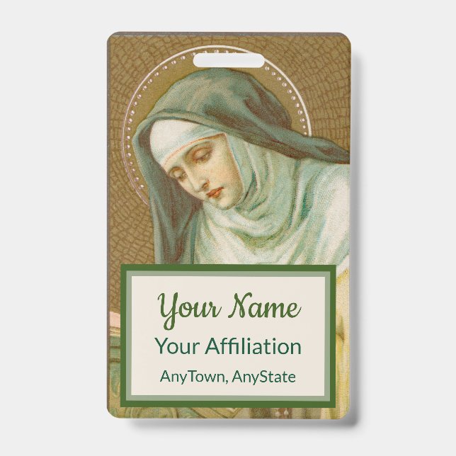 St. Mary Magdalene de Pazzi (JM 45) (Style 2) ID Badge (Front)