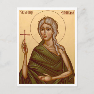 St. Mary of Egypt Orthodox Christian Icon Postcard