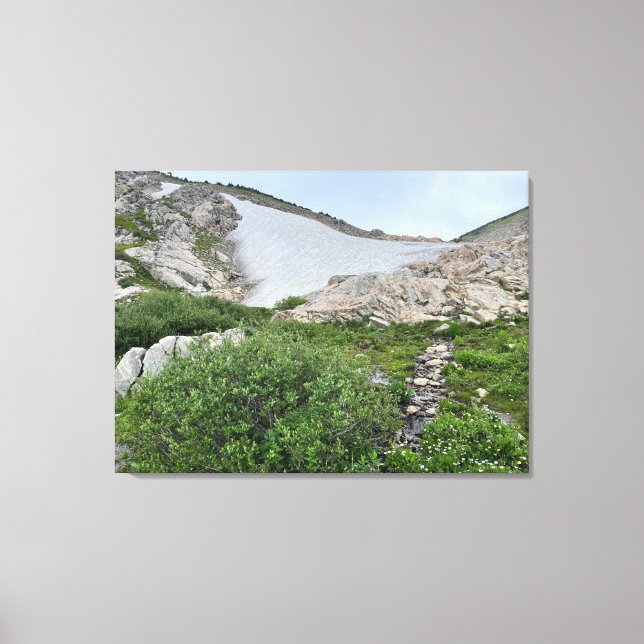 St. Mary’s glacier Stretched Canvas Print (Front)