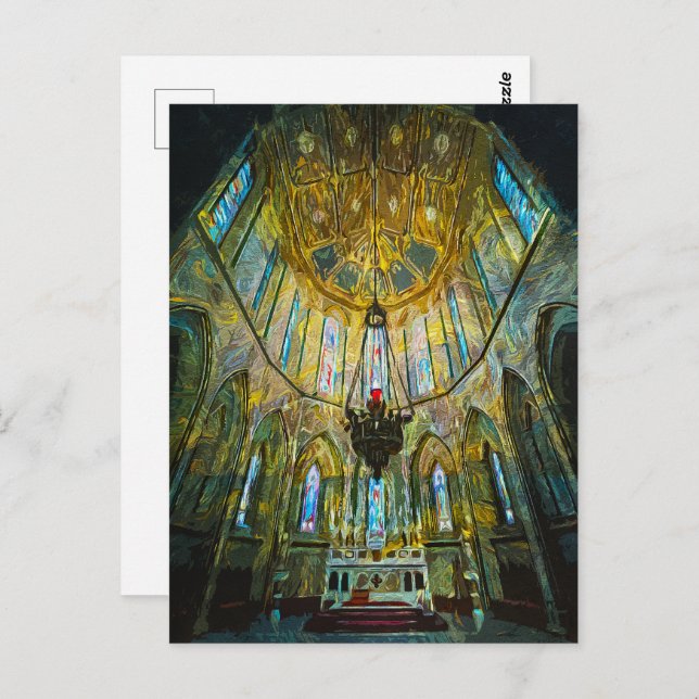 St. Mary's Cathedral Kilkenny, Ireland Interior Postcard (Front/Back)