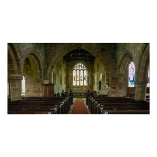 St. Mary's Church, Leake North Yorkshire Heritage Poster