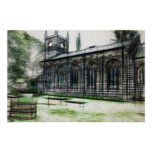 St Mary's Church, Luddenden Poster