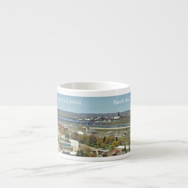 St. Marys Falls Canal espresso mug (Front)