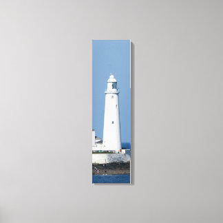 St Mary's Lighthouse On The Coast Vertical Canvas