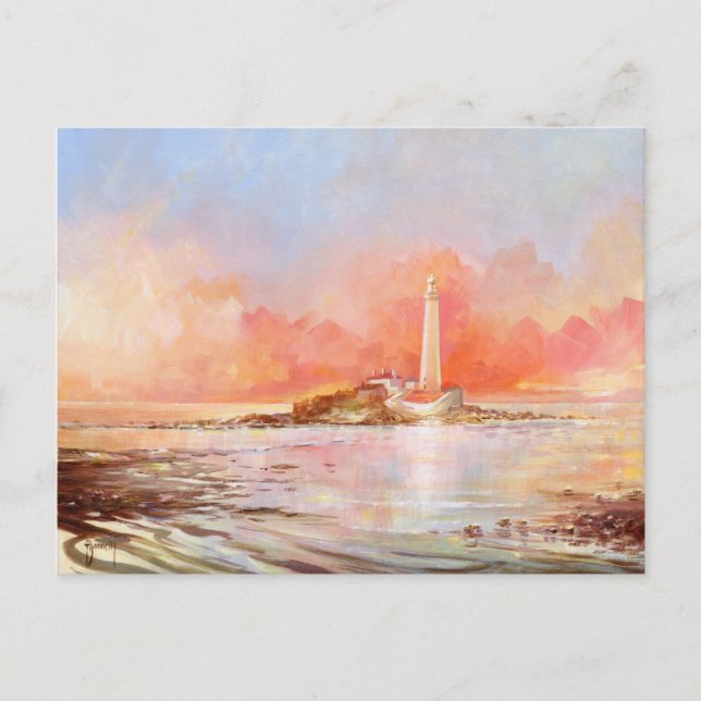 St Marys Lighthouse Post Card (Front)