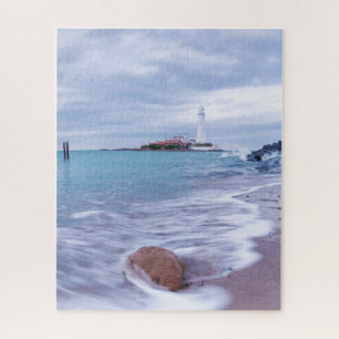 St Mary's Lighthouse Whitley Bay United Kingdom Jigsaw Puzzle