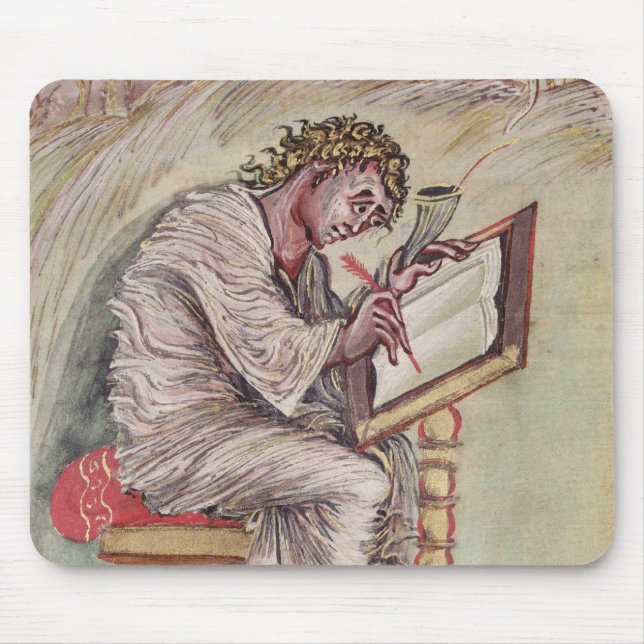 St. Matthew, from the Ebbo Gospels Mouse Pad (Front)