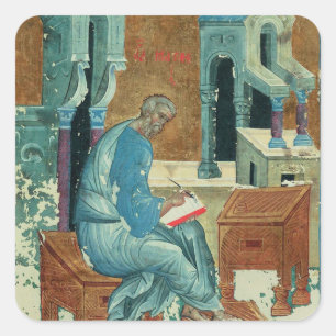 St. Matthew the Evangelist by Andrei Rublev Square Sticker