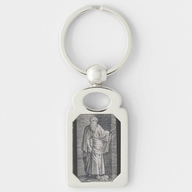 St. Matthew the Evangelist - Fine Art Reproduction Key Ring (Front)