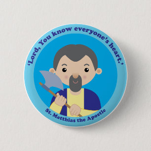 St. Matthias the Apostle 6 Cm Round Badge