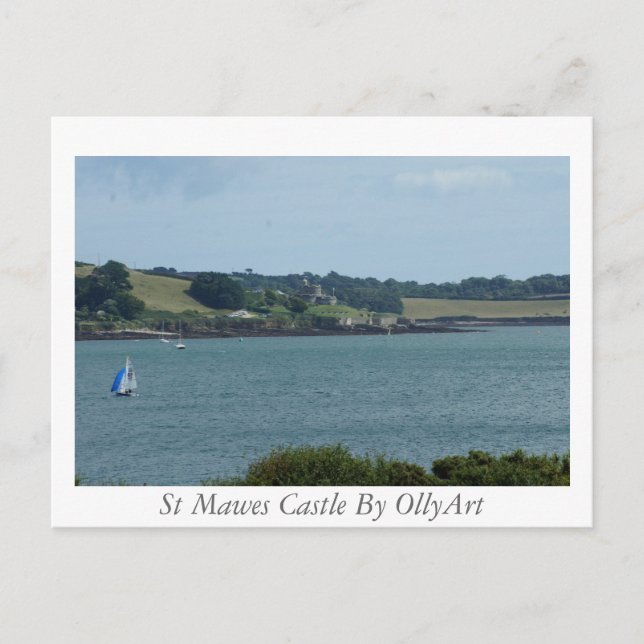 St Mawes Castle By OllyArt Photography Postcard (Front)