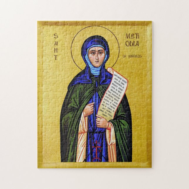 St. Methodia of Kimolos Orthodox Christian Icon Jigsaw Puzzle (Vertical)