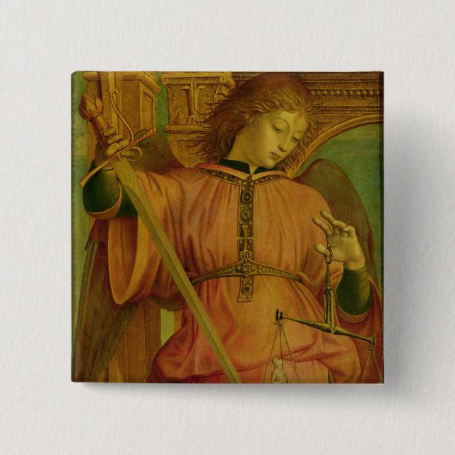 St. Michael 15 Cm Square Badge (Front)