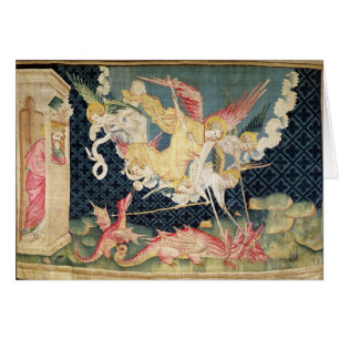 St. Michael and his angels fighting the dragon