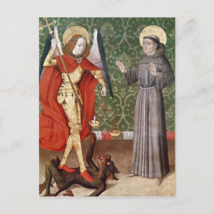 St. Michael and St. Francis of Assisi, c.1480 Postcard