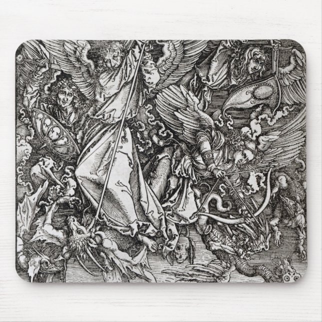 St. Michael and the Dragon, from a Latin Mouse Pad (Front)