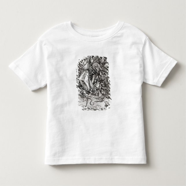 St. Michael and the Dragon, from a Latin Toddler T-Shirt (Front)