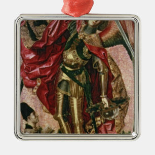 St. Michael and the Dragon Metal Tree Decoration