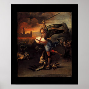 St MICHAEL AND THE DRAGON Poster