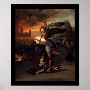 St MICHAEL AND THE DRAGON Poster
