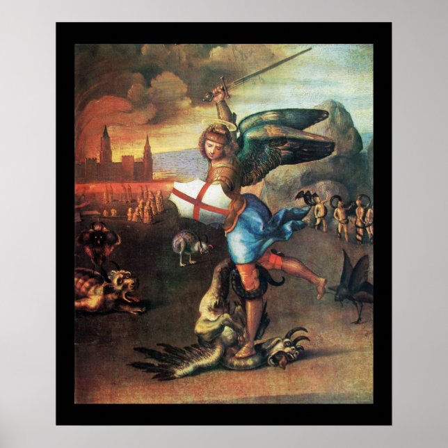St MICHAEL AND THE DRAGON Poster (Front)