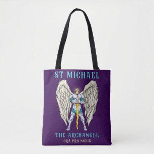 St Michael Archangel Catholic Tote Bag