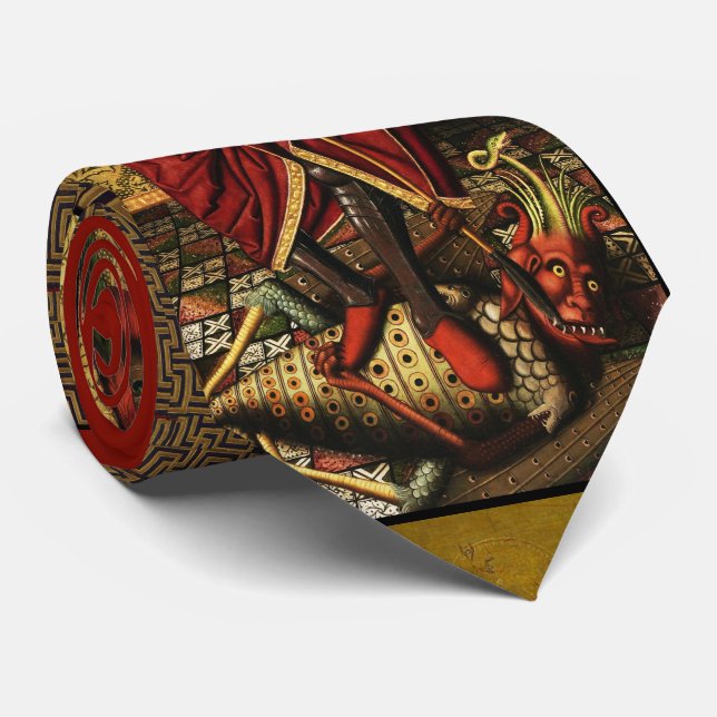 St. Michael Archangel Defeating The Devil Tie (Rolled)